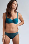 Marlies Dekkers Adventuress 35170 Balcony Bra Blue - Monaliza's Fine Lingerie