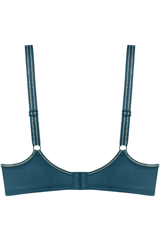 Marlies Dekkers Adventuress 35170 Balcony Bra Blue - Monaliza's Fine Lingerie