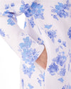 Slenderella Floral Quilted Zip Housecoat