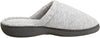 Isotoner Terry Clog Slipper 9I743 Gray