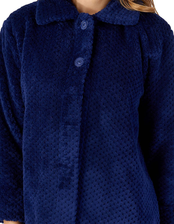 Luxury Waffle Fleece 24" Button Bedjacket