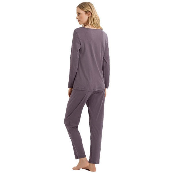 Hanro Cotton Long Sleeve Hope Pajama