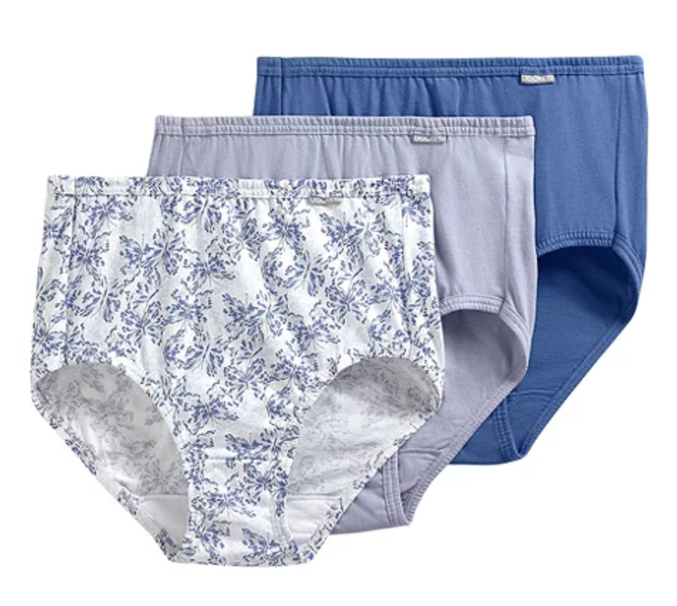 Jockey Elance Brief 3 Pack Underwear 1484 Extended Sizes Dreamy Blue/K –  CheapUndies
