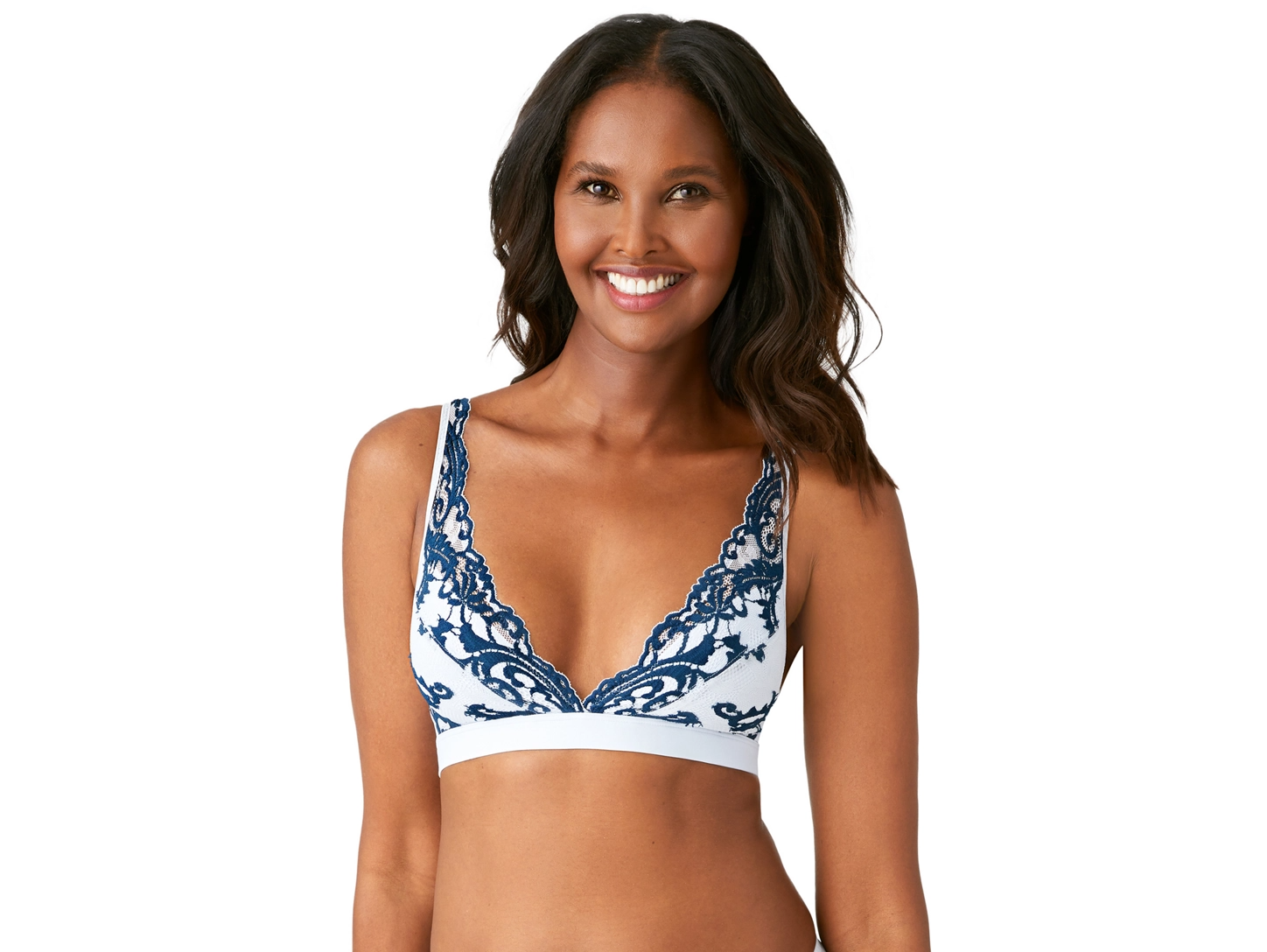 Bralette in Lace Blue Underwire Lingerie -  Canada