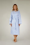 Lawn Cotton Full Floral Print Pastel Kimono Wrap