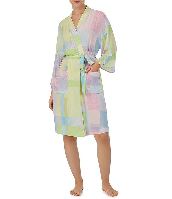 Sanctuary Striped Wrap Kimono Robe