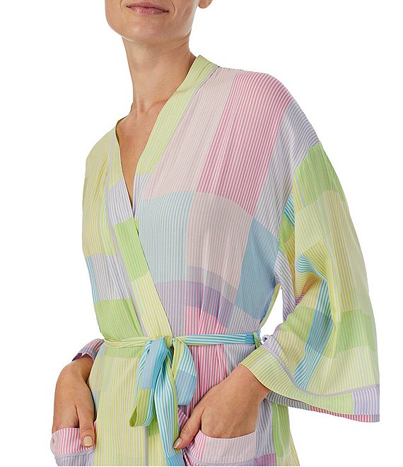 Sanctuary Striped Wrap Kimono Robe