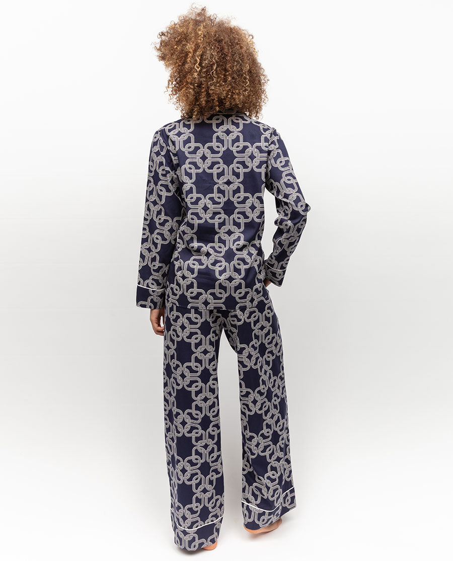 Cyberjammies Avery Chain Print Lawn Cotton Modal Pyjamas