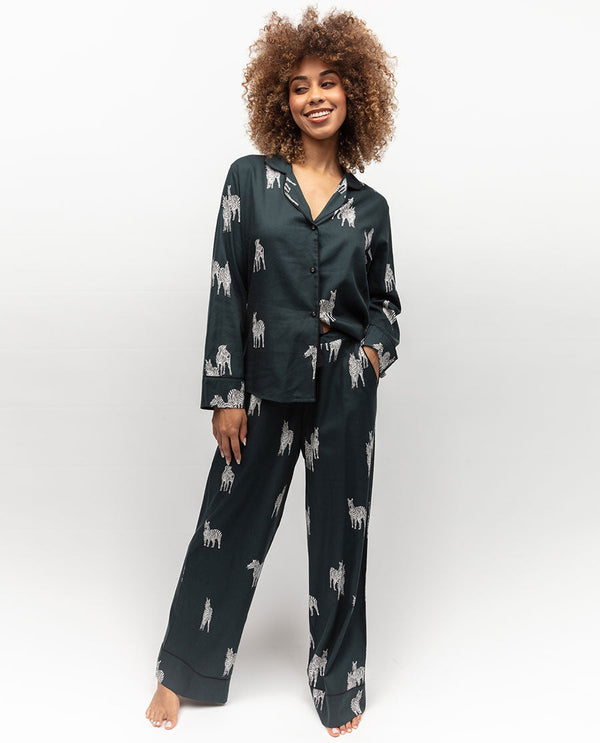 Cyberjammies Zebra Print Lawn Cotton Modal Pyjamas