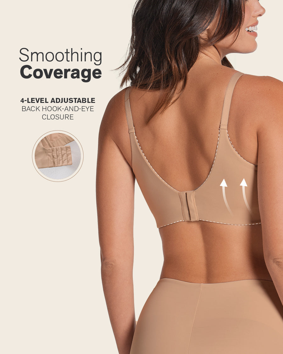 High Profile Back Smoothing Bra with Soft Full Coverage Cups