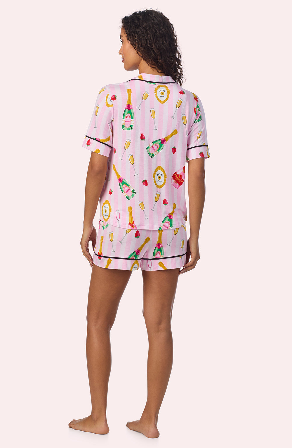Room Service Knit Pj Set In Champagne Suite