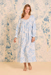 Eileen West Cotton Flannel Long Nightgown Chateau Bloom