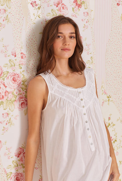 Eileen West Lawn Cotton Short Chemise Nightgown - Poetic Balance