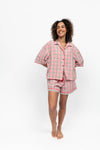 Cyberjammies Tara Seersucker Check 3/4 Shorty Set