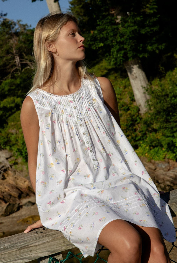 Eileen West Lawn Cotton Short Chemise Nightgown - Poetic Balance