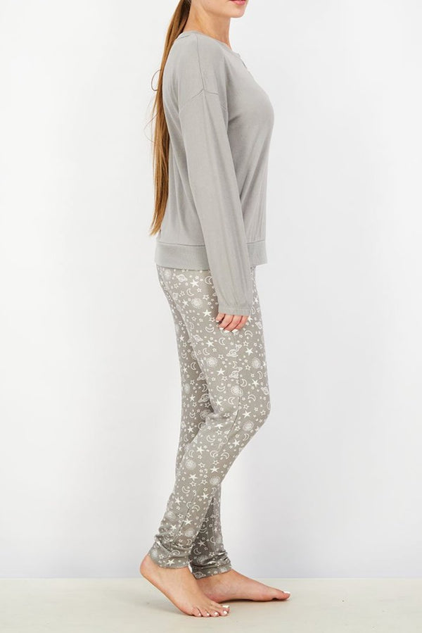 Kensie Jersey Knit Lounge Pajamas