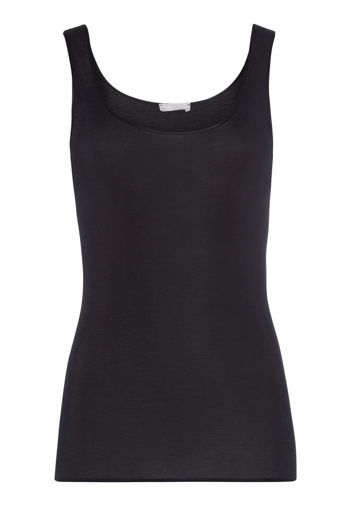 HANRO Cotton Seamless Round Neck Cotton Tank Top