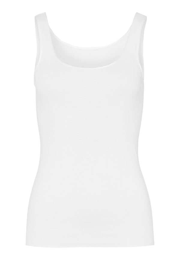 HANRO Cotton Seamless Round Neck Cotton Tank Top