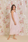 Eileen West Lawn - The Eileen Cotton Dobby Stripe Nightgown