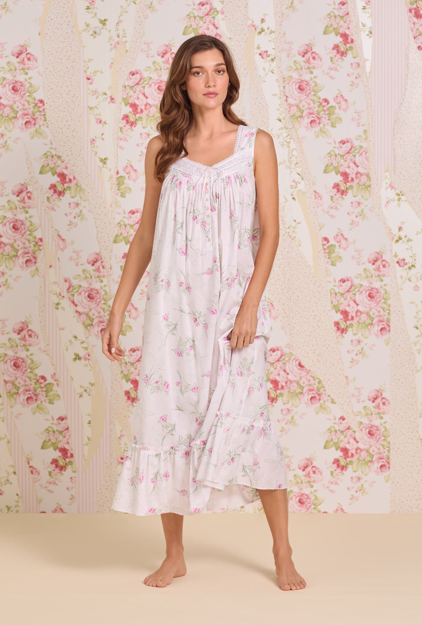 Eileen West Lawn Cotton Nightgown - 