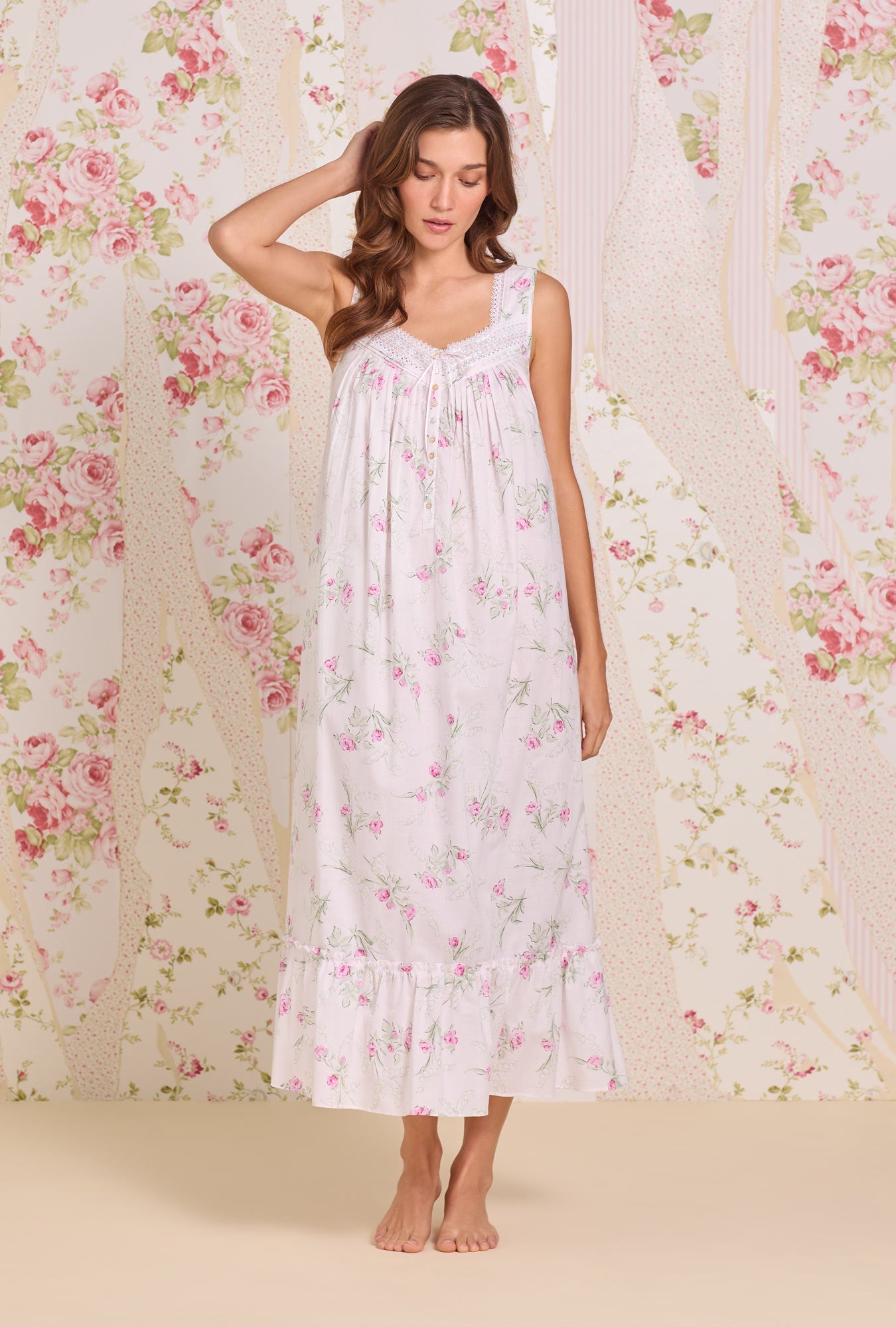 Eileen West Lawn Cotton Nightgown - 