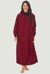 Lanz of Salzburg High Neck Flannel Cotton Nightgown