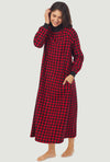 Lanz of Salzburg High Neck Flannel Cotton Nightgown