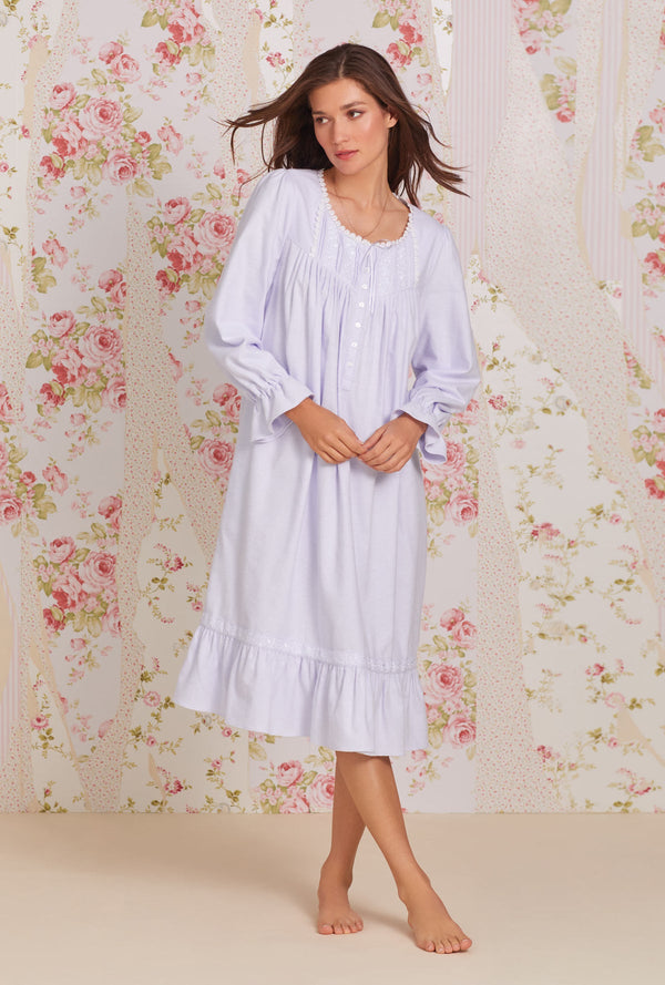 Eileen West Cotton Flannel Waltz Length Gown