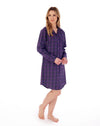 Lawn Cotton Plaid Nightshirt