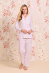 Eileen West Sweet Floral Heritage Cotton Flannel Classic Pajama