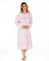 Floral Luxury Cotton Flannel 43" Woven Nightdress
