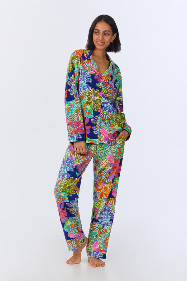 Bedhead x Trina Turk Organic Cotton Pajamas - Zanzibar