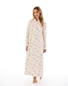 51" Floral Luxury Flannel Nightdress