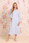 Eileen West Winter Paisley Cozy Fleece Long Nightgown