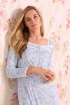 Eileen West Winter Paisley Cozy Fleece Long Nightgown