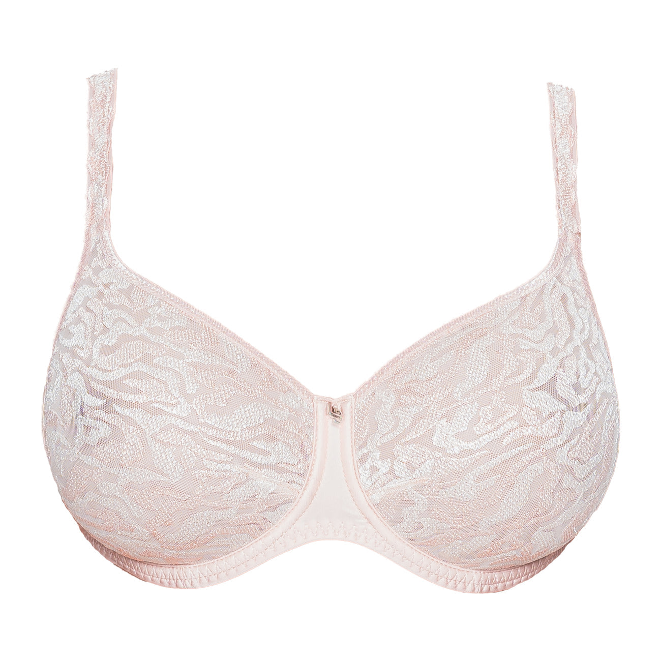 Louisa Bracq Electric Waves Seamless Moulded Bra Nude Rose