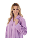 46" Polar Fleece Zip Down Pocketed Housecoat