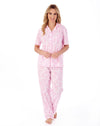 Trailing Floral Print Cotton Jersey Pyjama Set