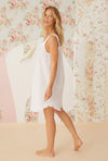 Eileen West Lawn Cotton Short Chemise Nightgown - Nuage