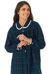 Lanz of Salzburg Peter Pan Collar Flannel Cotton Nightgown