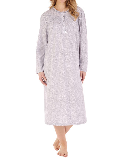 45" Ditsy Floral Knit Cotton Nightdress
