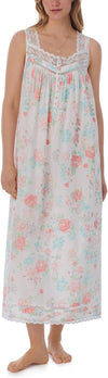 Eileen West  Blossom Floral "Eileen" Lawn Cotton Nightgown