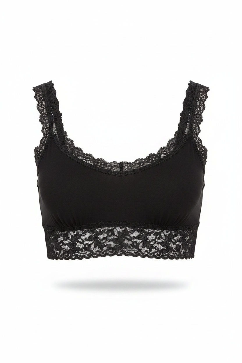 Hanky Panky Organic Supima Cotton Crop Top Bralette