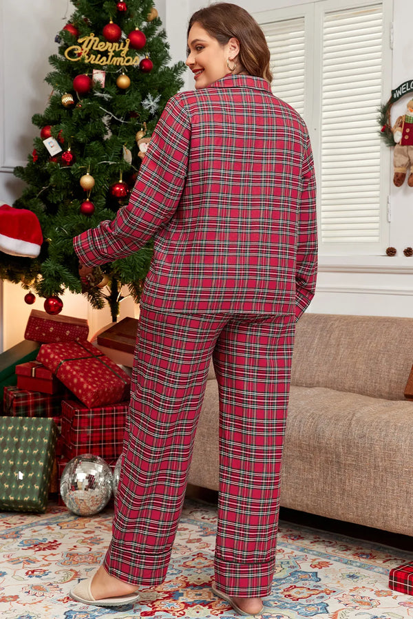 Plus Size Plaid Pajamas