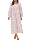 Eileen West 100% Cotton Pocketed Flannel Gown Printed