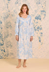Eileen West Chateau Bloom Long Sleeve Cotton Lawn Ballet Nightgown
