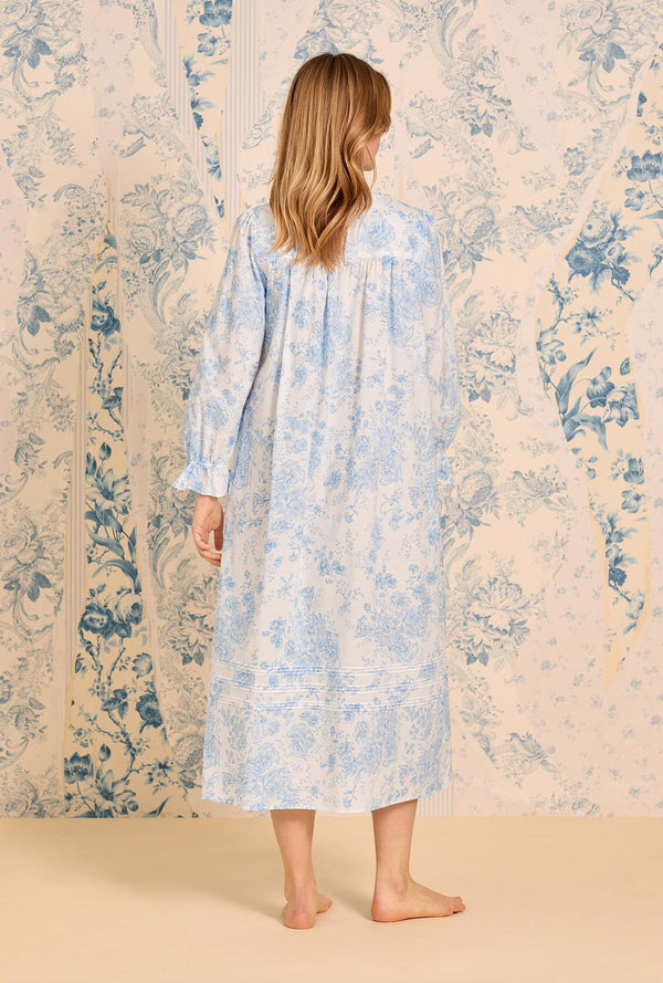 Eileen West Chateau Bloom Long Sleeve Cotton Lawn Ballet Nightgown