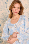 Eileen West Chateau Bloom Long Sleeve Cotton Lawn Ballet Nightgown