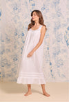 Eileen West The "Eileen" Iconic Sleeveless White Cotton Lawn Ballet Nightgown