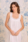 Eileen West The "Eileen" Iconic Sleeveless White Cotton Lawn Ballet Nightgown